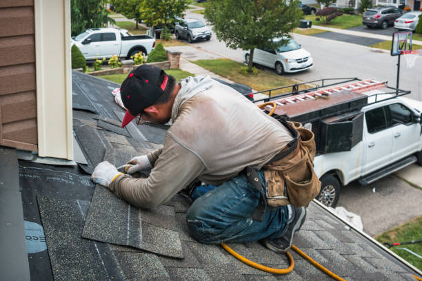 Professional Roof Replacement technician working in New Knoxville, OH